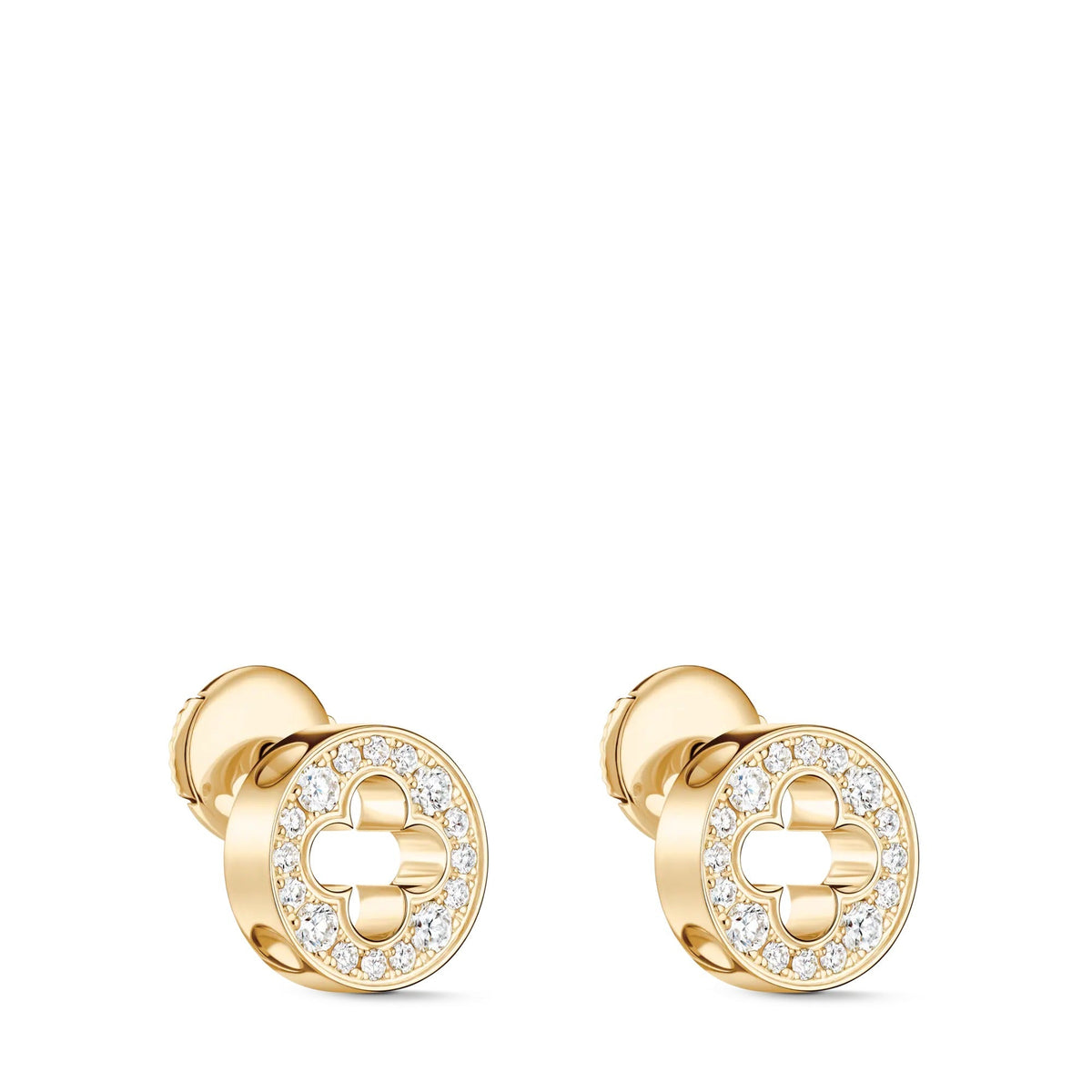 Empreinte Ear Studs, Yellow Gold and Diamonds