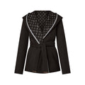 Reversible Signature Short Hooded Wrap Coat