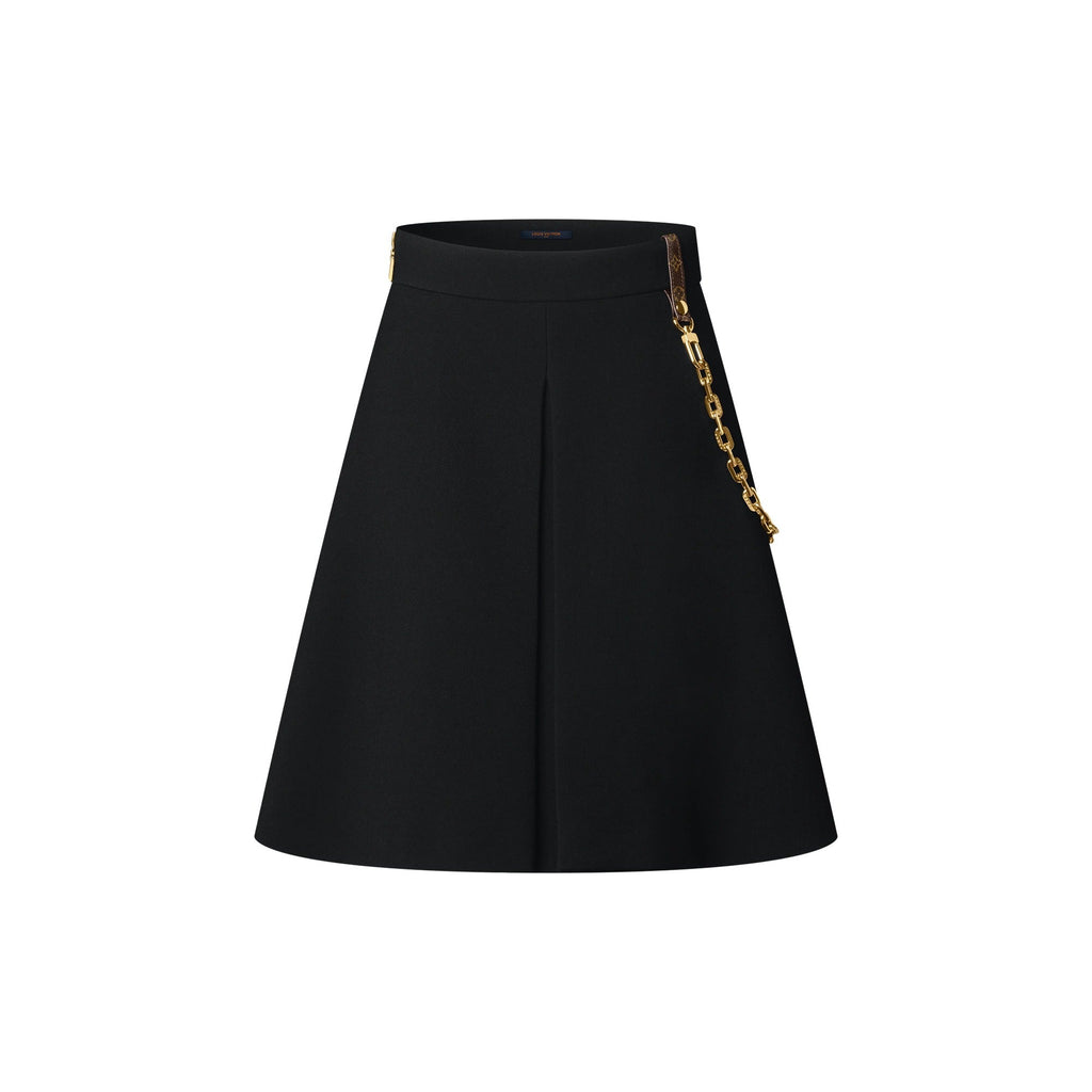 Chain Detail A-Line Mini Skirt