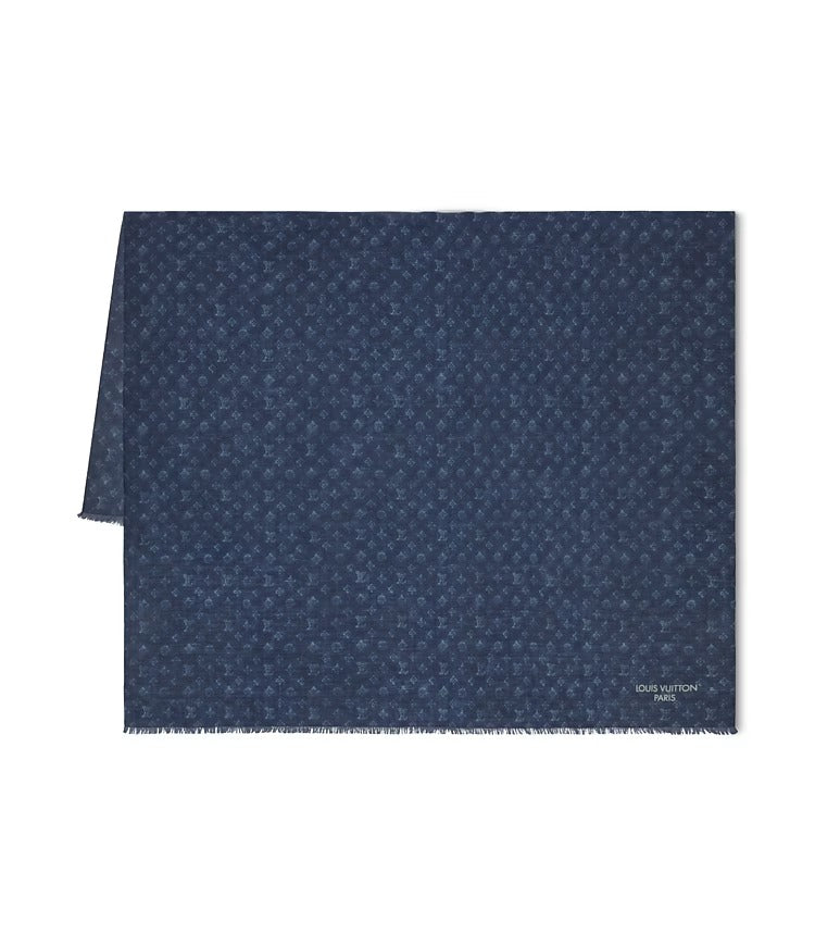 Washed Monogram Ghost Stole