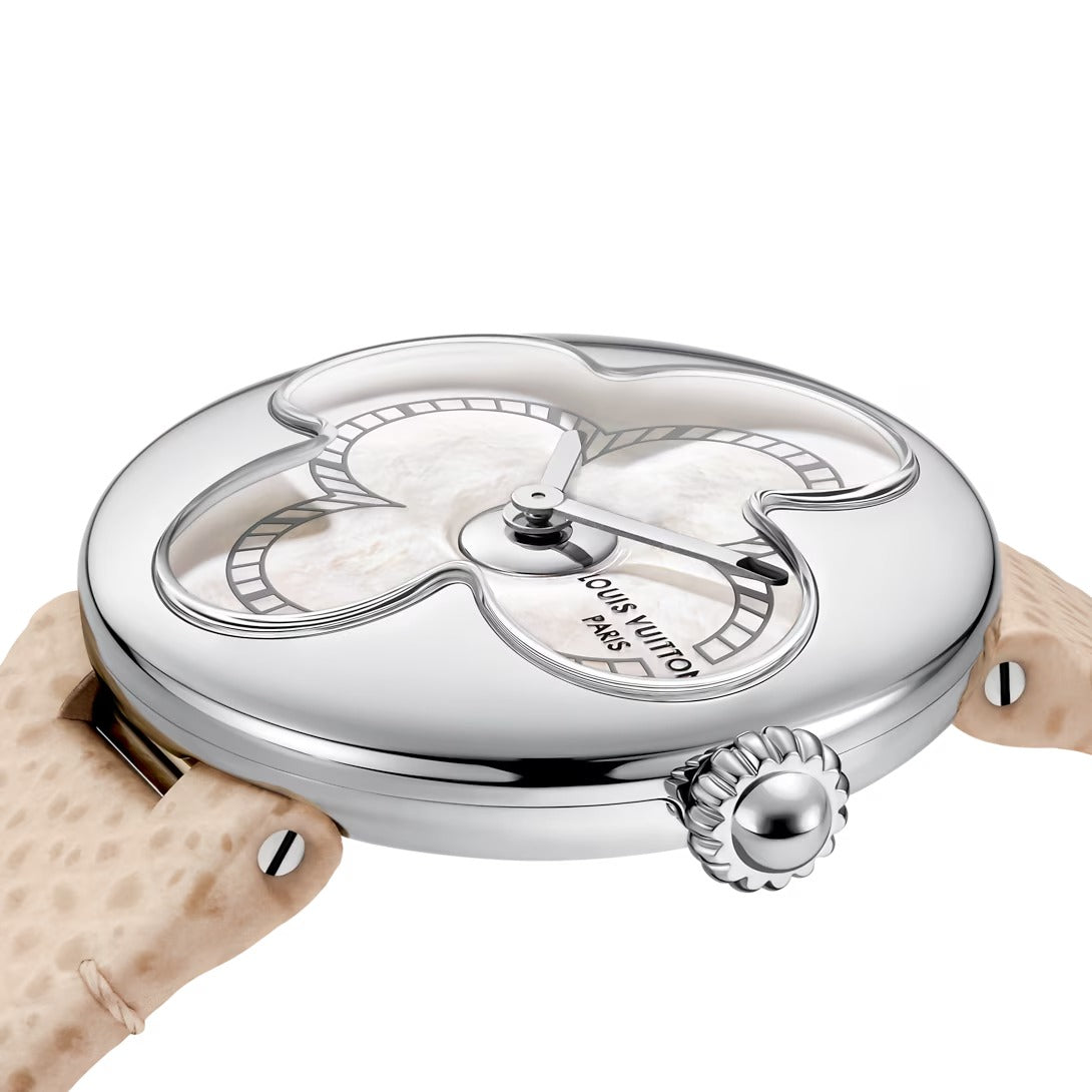 Color Blossom, Quartz, 26 MM, Steel and White Mother-Of-Pearl