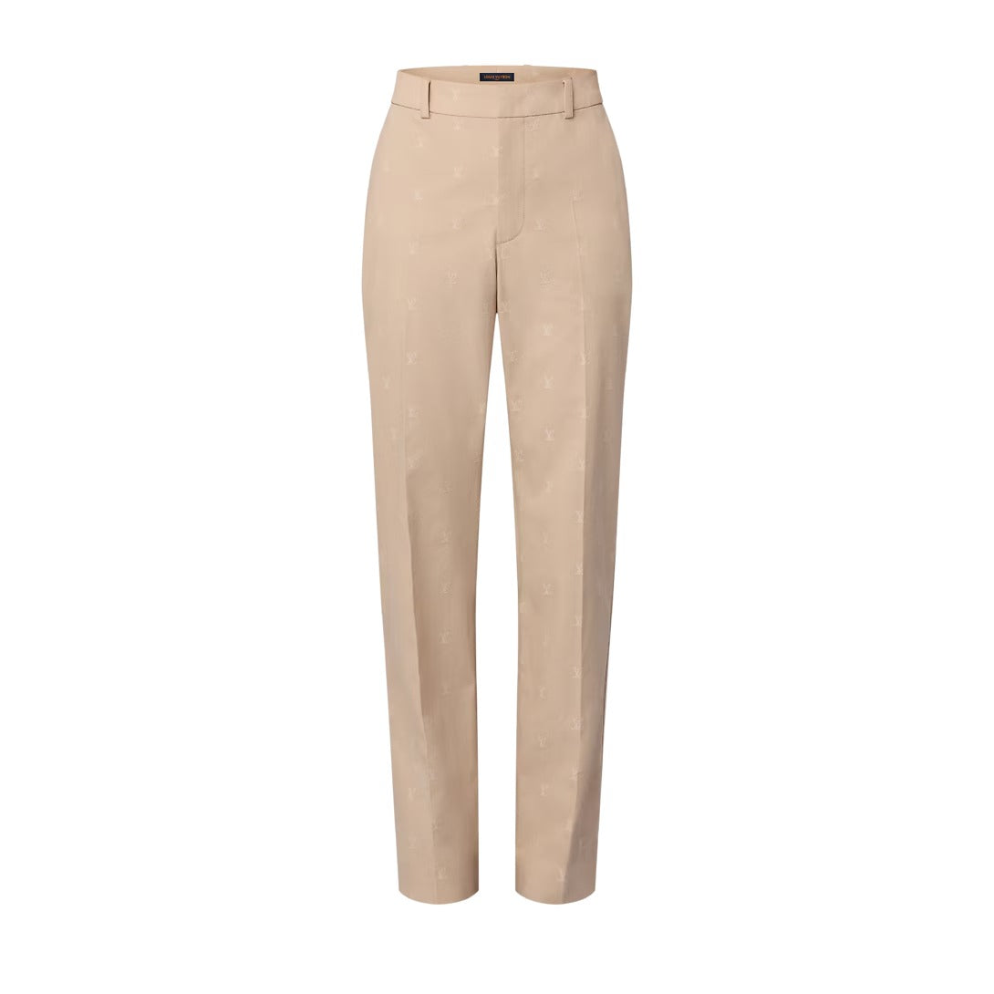 LV Blason Cotton Jacquard Chino Pants