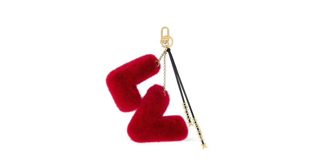 LV Initials Key Holder And Bag Charm