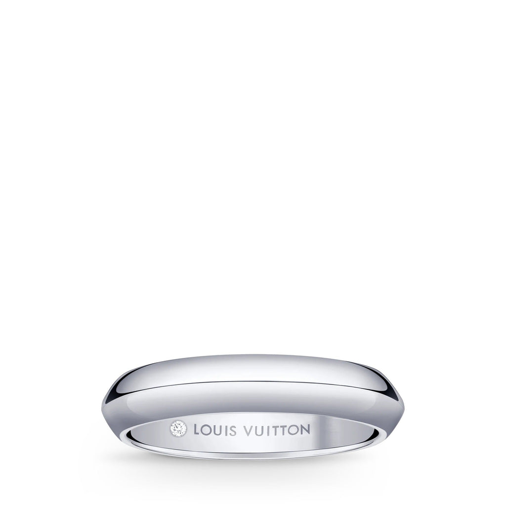 LV Diamonds 4mm Band, Platinum