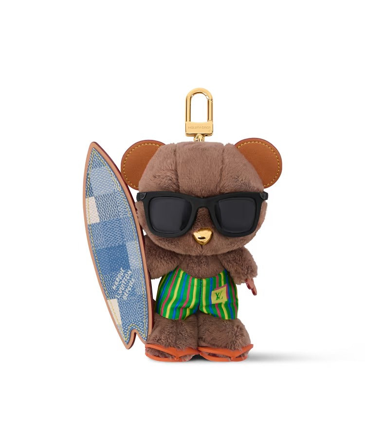 LV Louis Bear Surf Bag Charm