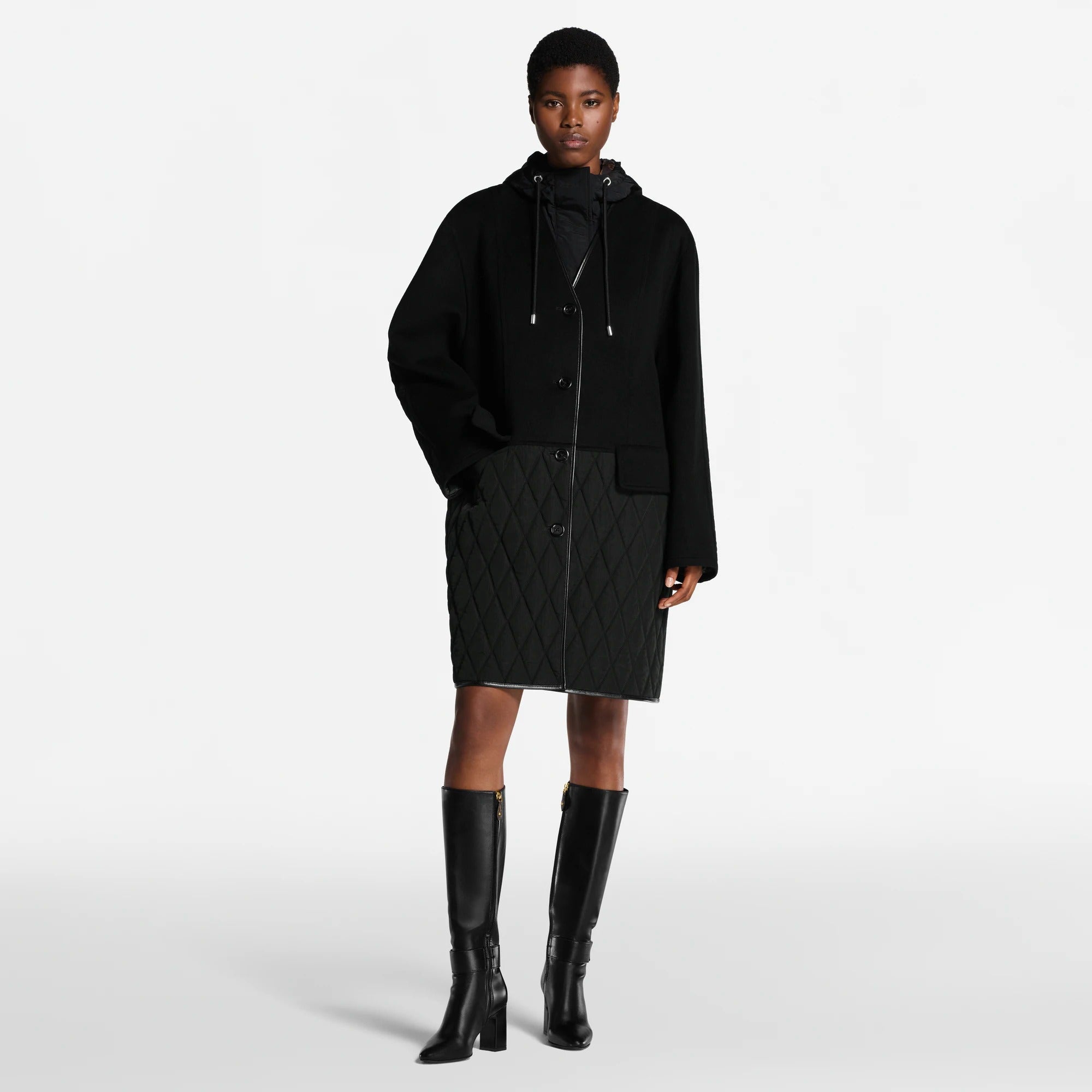 Quilt Accent Coat