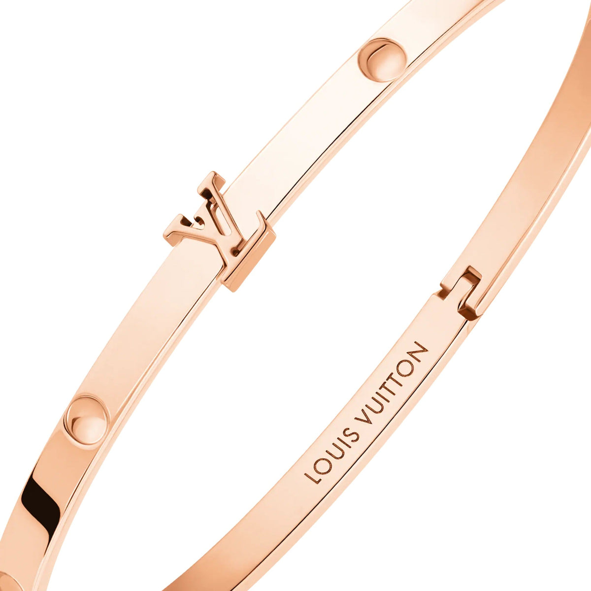 Empreinte Small Bangle, Pink Gold