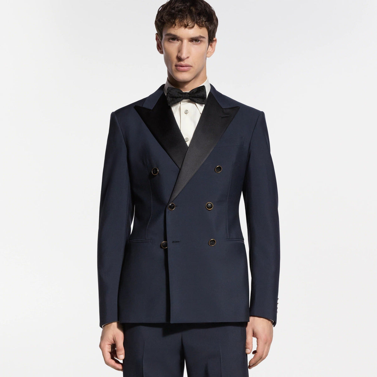 Double-Breasted Tuxedo Jacket