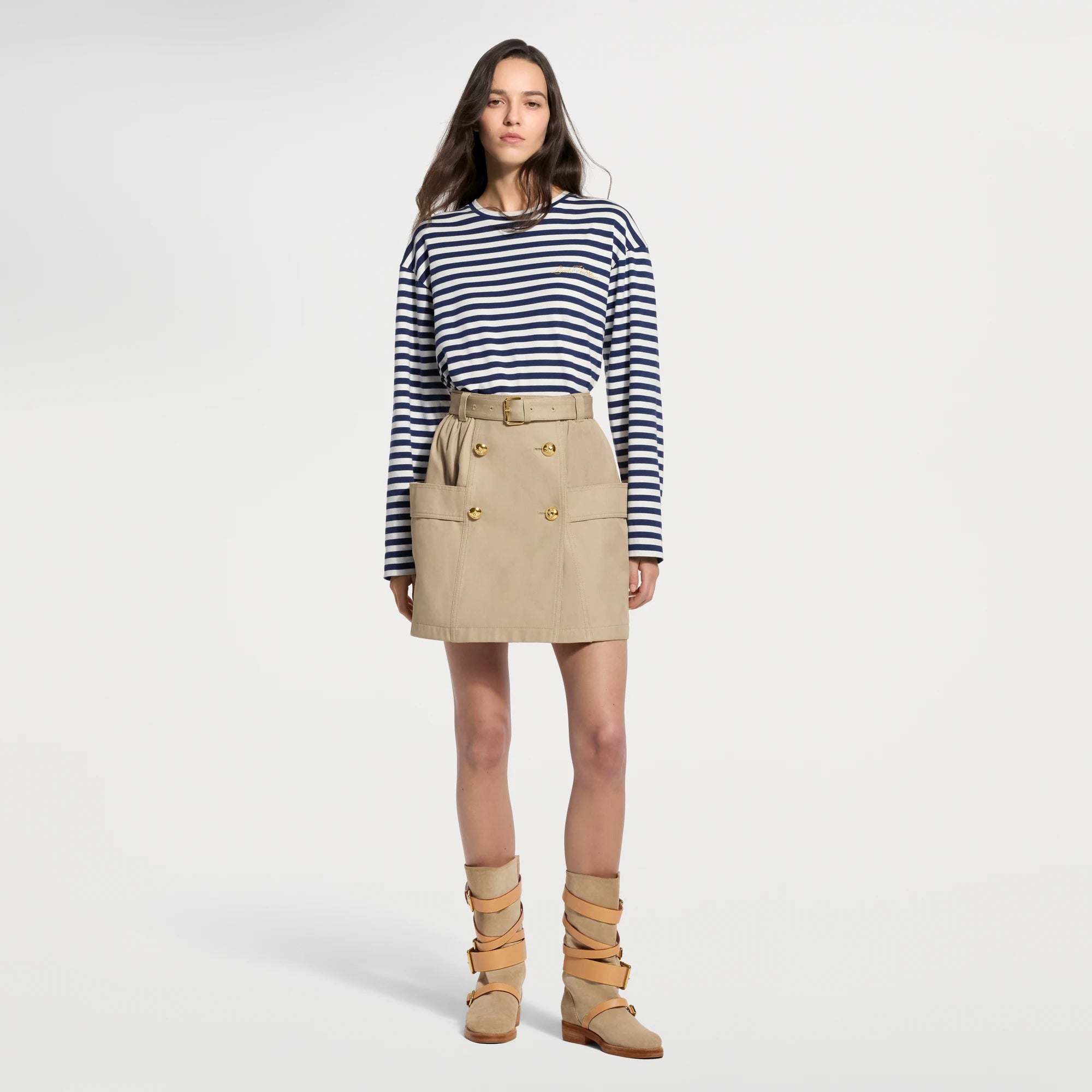 Striped Long-Sleeved Top
