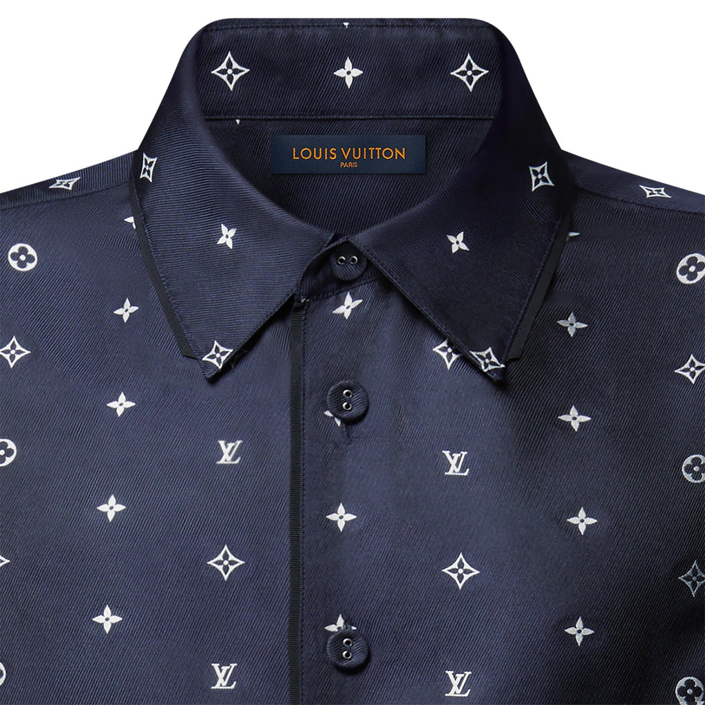Monogram Silk Pajama Shirt
