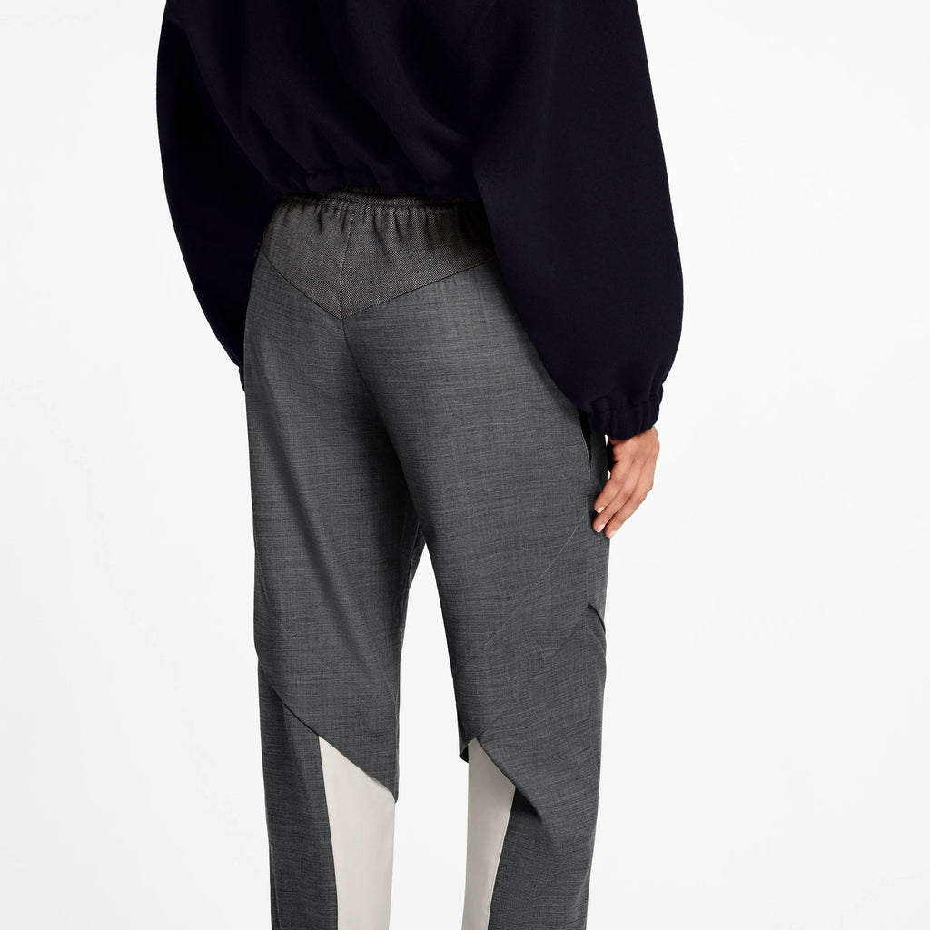 Color-Blocked Wool Jogging Pants