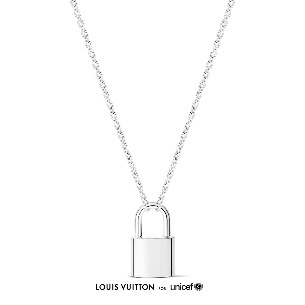 Silver Lockit x Felix Lee Pendant, Sterling Silver and Blue Lacquer