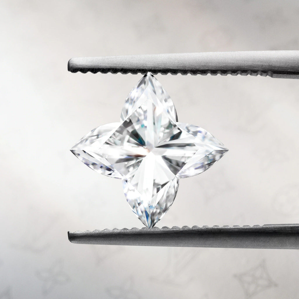 LV Diamonds Double Ring, Round Brilliant cut