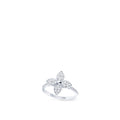 Star Blossom Ring, White Gold And Diamonds