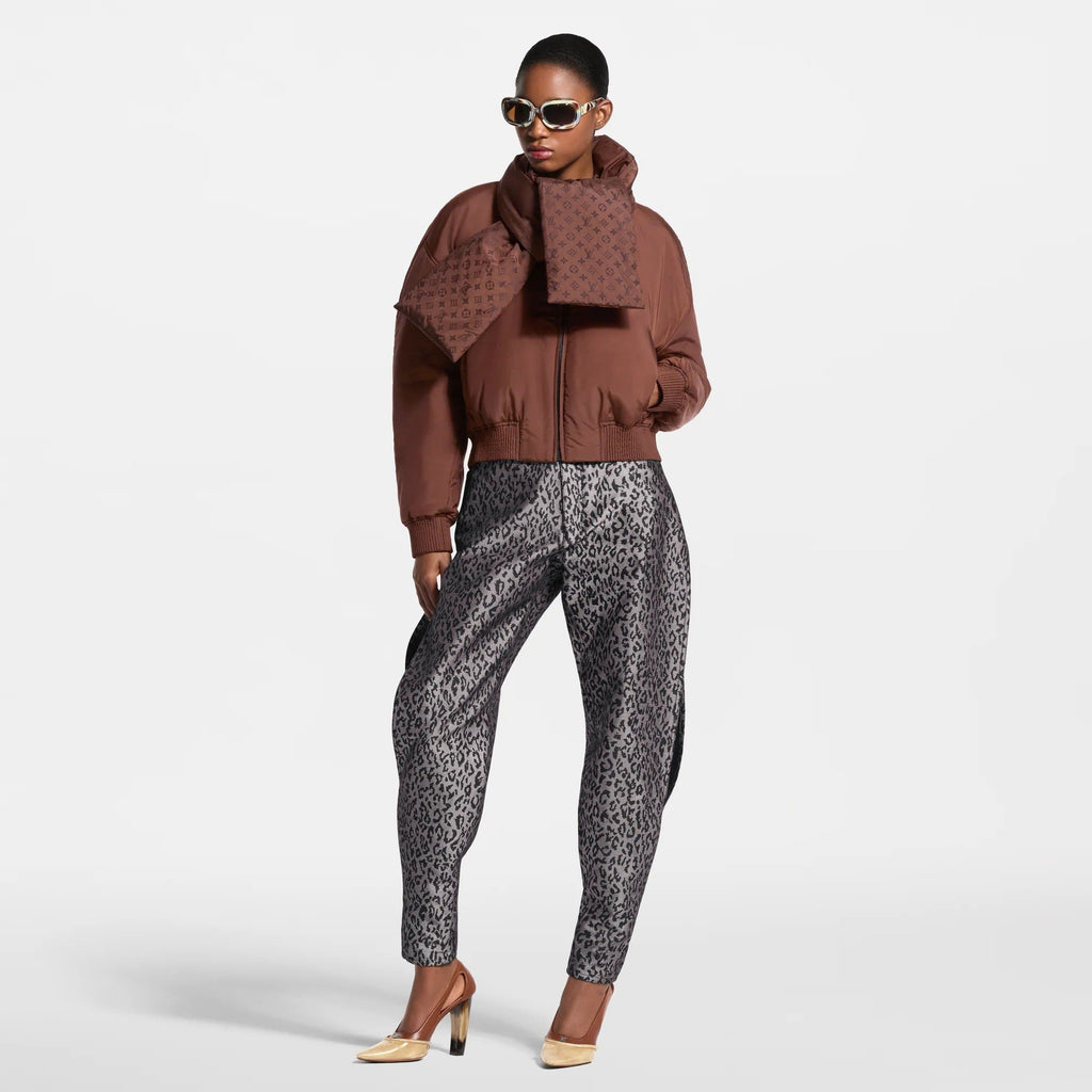 Scarf Detail Bomber Jacket