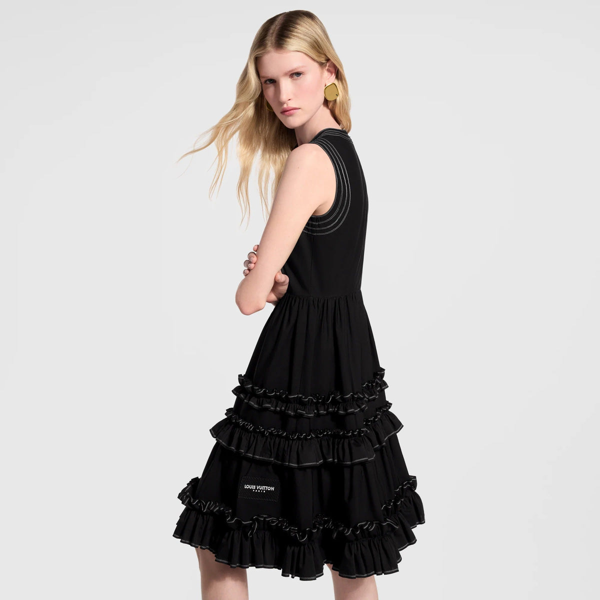 Ruffle Trim Dress