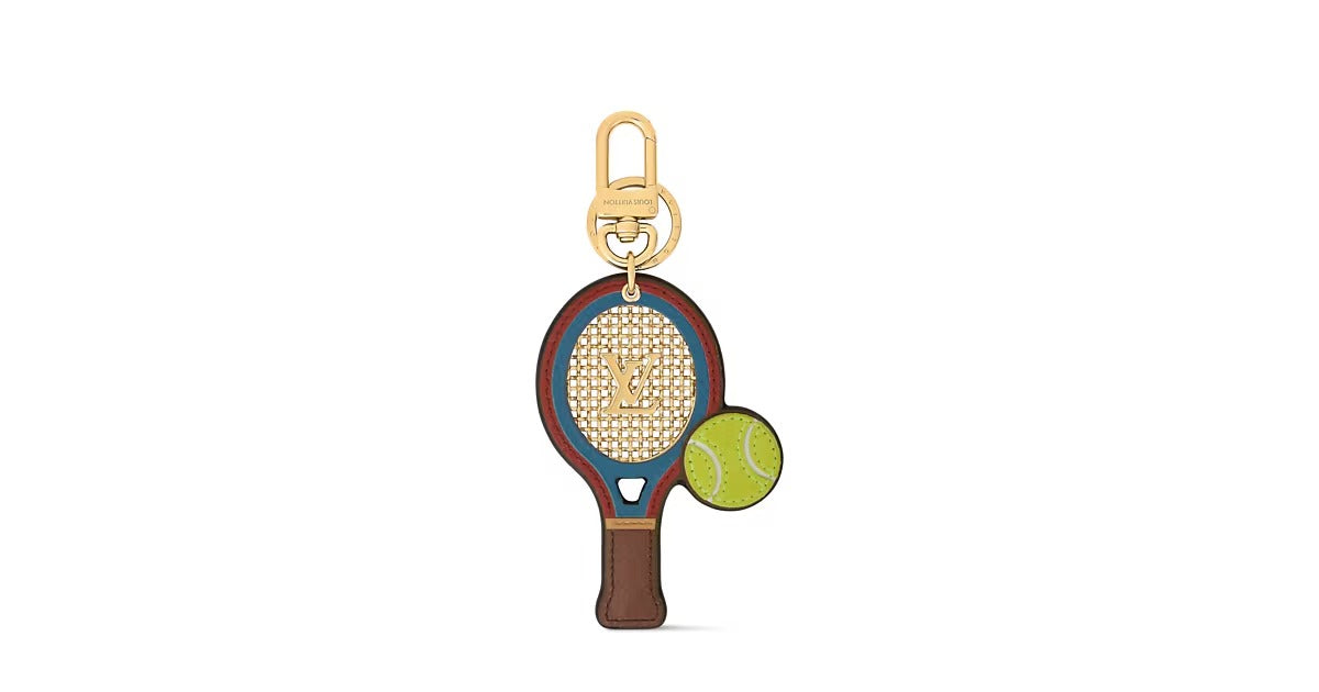 LV Tennis Racket Key Holder and Bag Charm