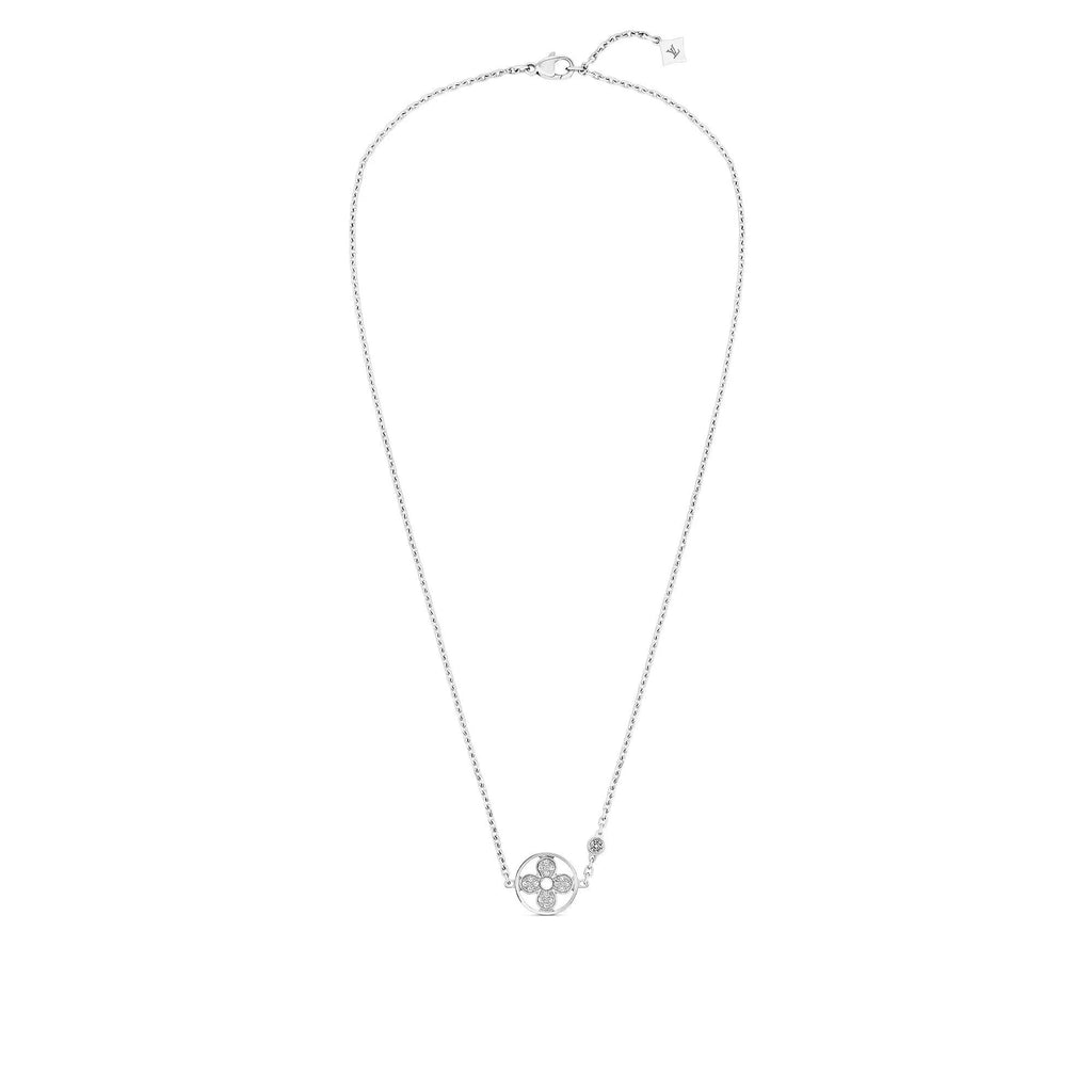 Idylle Blossom Pendant, White Gold And Diamonds
