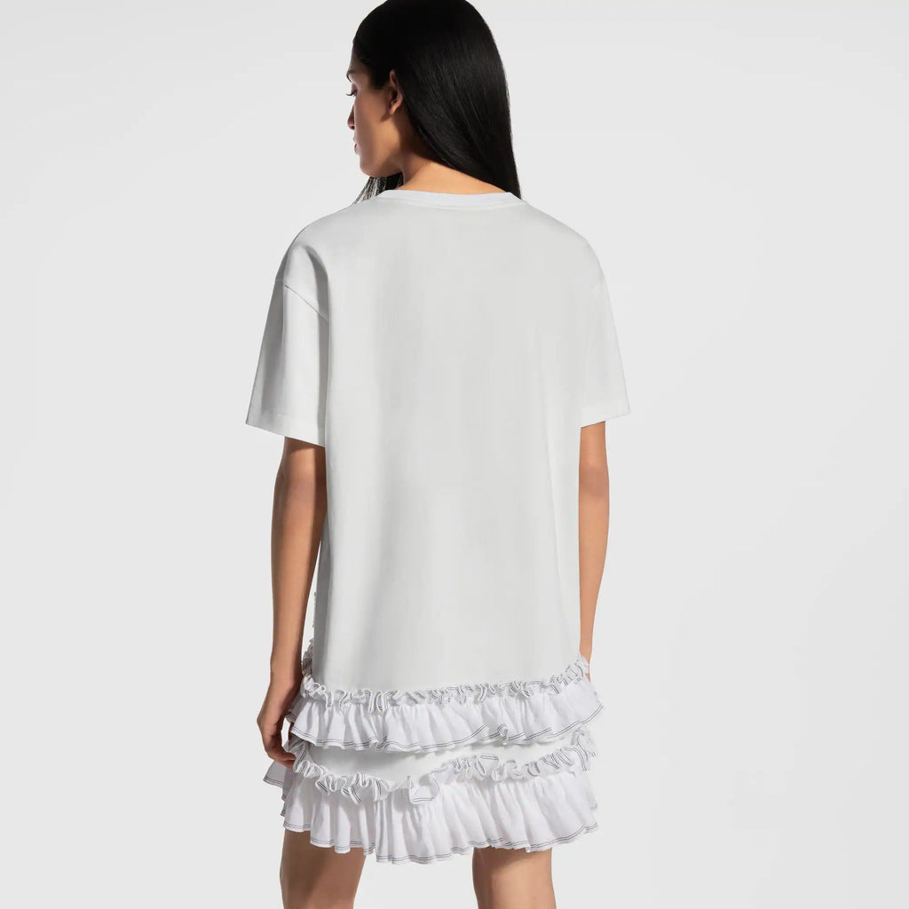 Ruffle Trim T-Shirt Dress