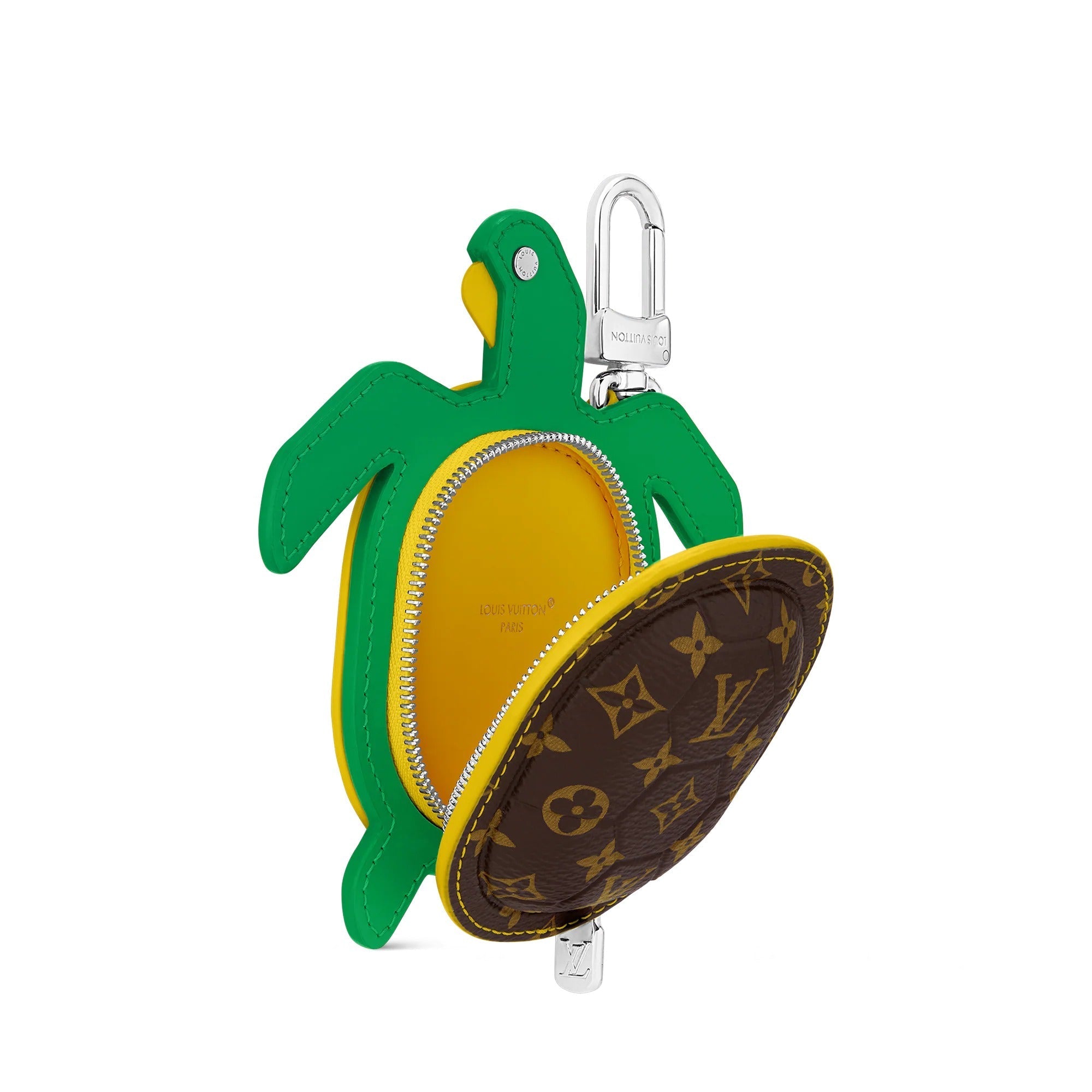 LV Turtle Pouch Bag Charm