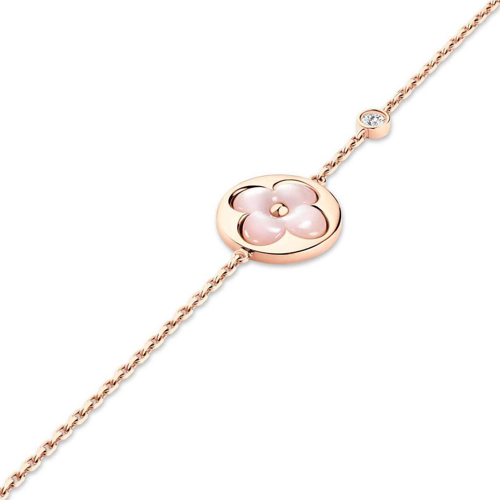 Color Blossom BB Sun Bracelet, Pink Gold, Pink Mother-of-Pearl and Diamond