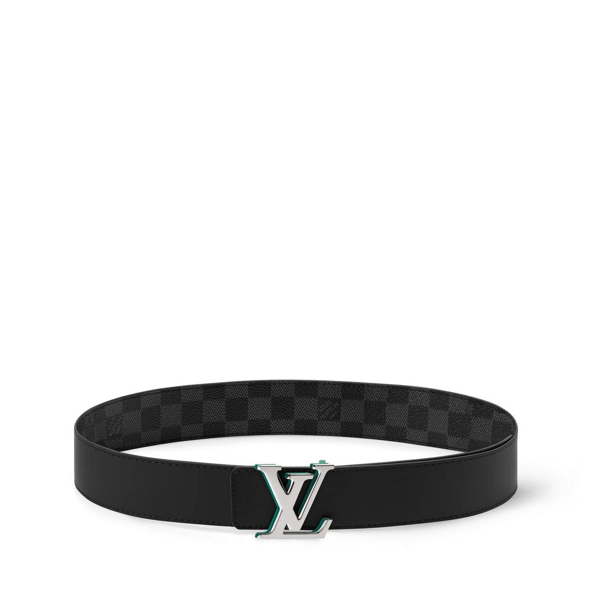 LV Optic Damier Graphite 40mm Reversible Belt
