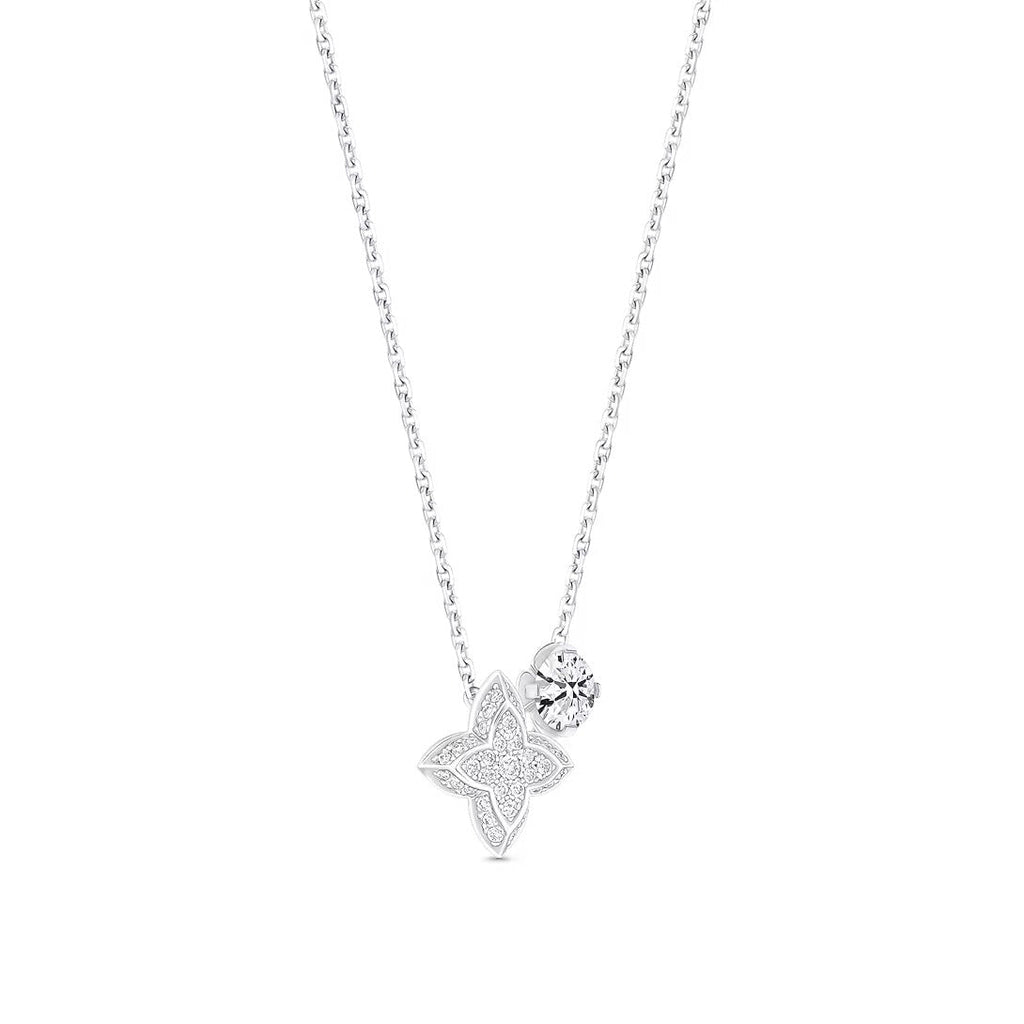 LV Diamonds Double Pendant, Round Brilliant cut