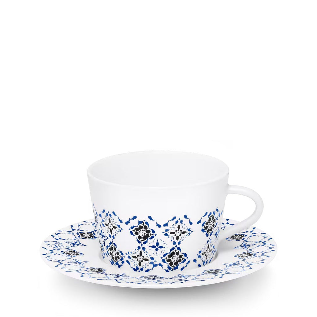 Set Of 2 Teacups and Saucers LV By The Pool