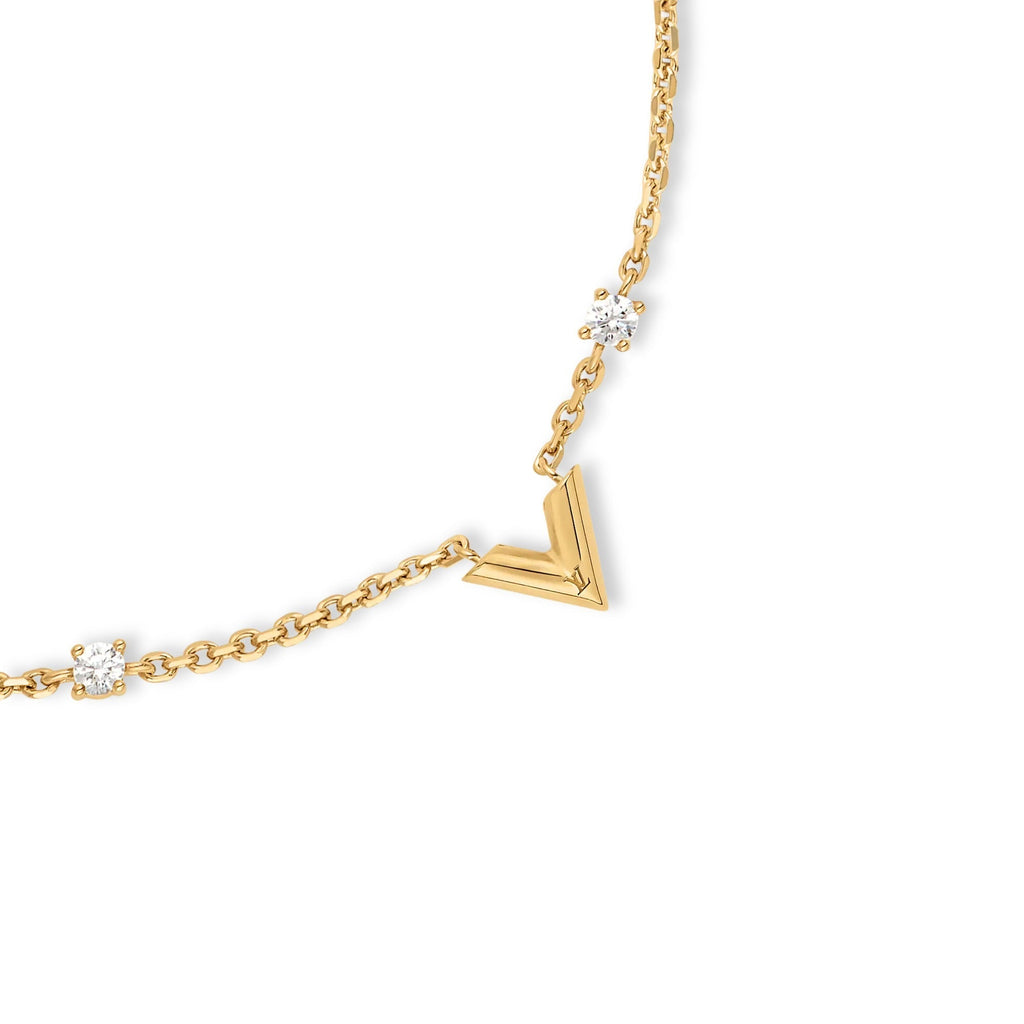Essential V Strass PM Necklace