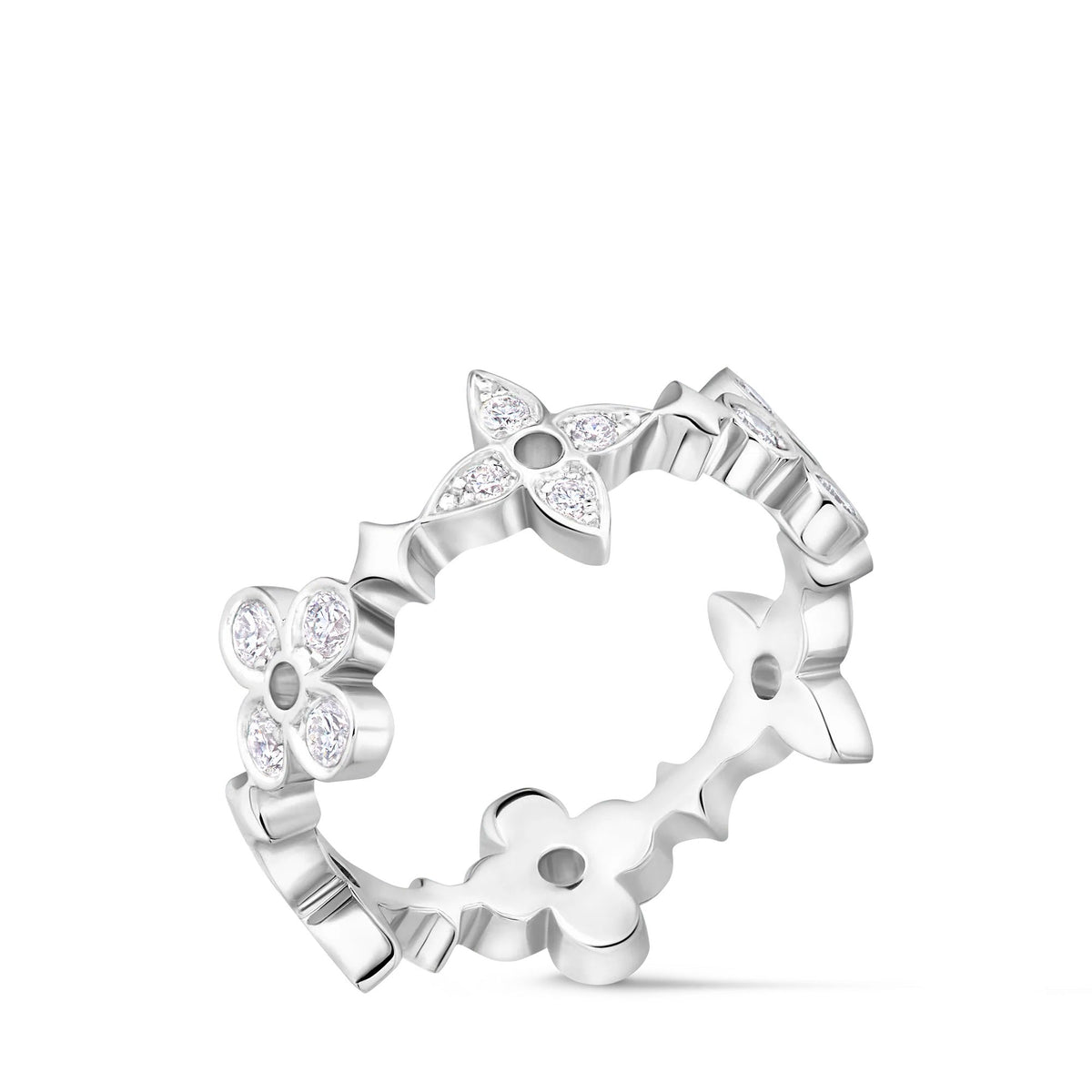 Dentelle Ring, White Gold And Diamonds