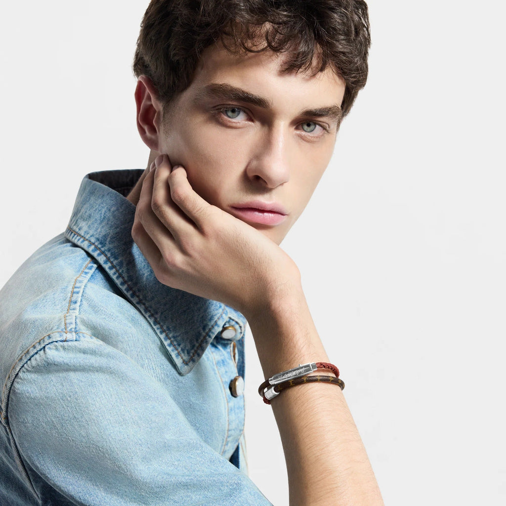 LV Double Spin Monogram Heritage Bracelet