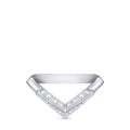 LV Diamonds Pavé V Ring, Platinum