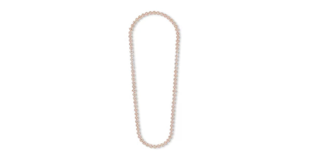Galaxie Long Necklace, Rose Gold and Diamonds