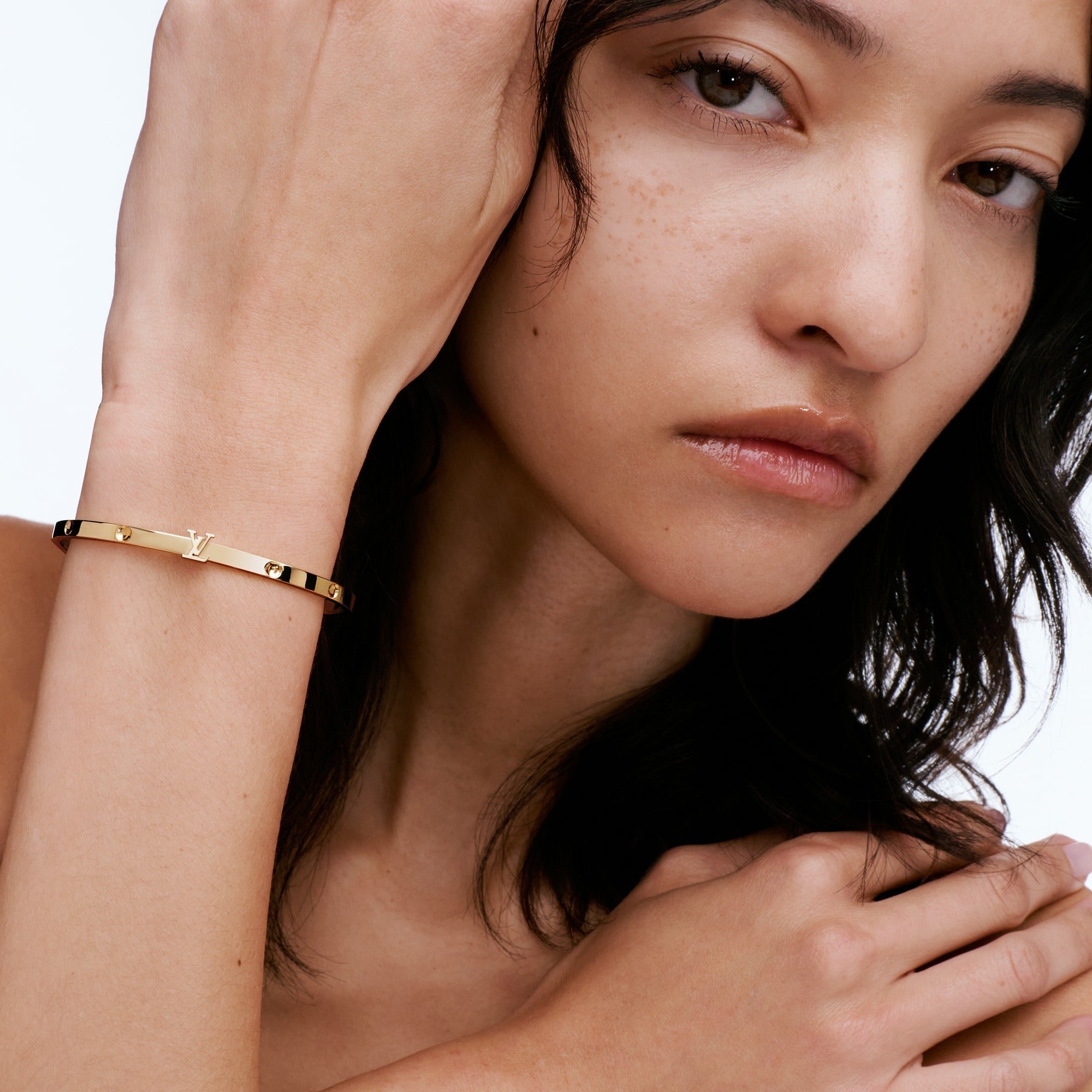 Empreinte Small Bangle, Yellow Gold