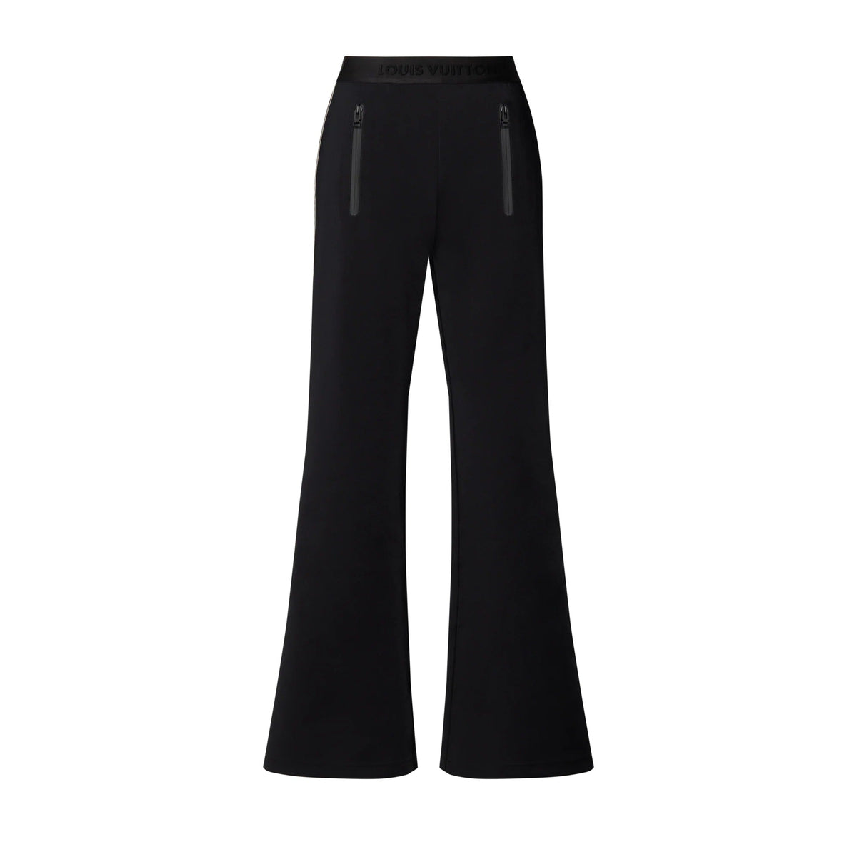 Monogram Accent Flared Pants