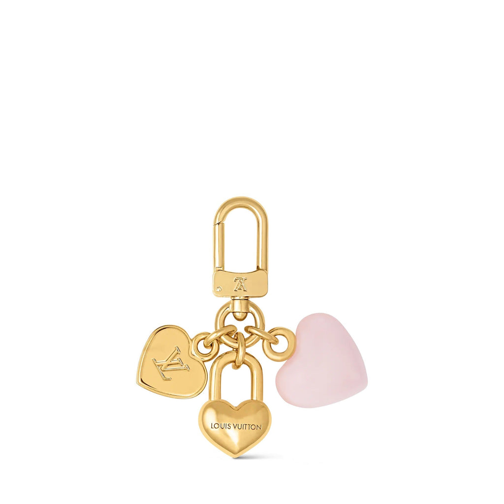 Micro Charms LV Heart Key Holder