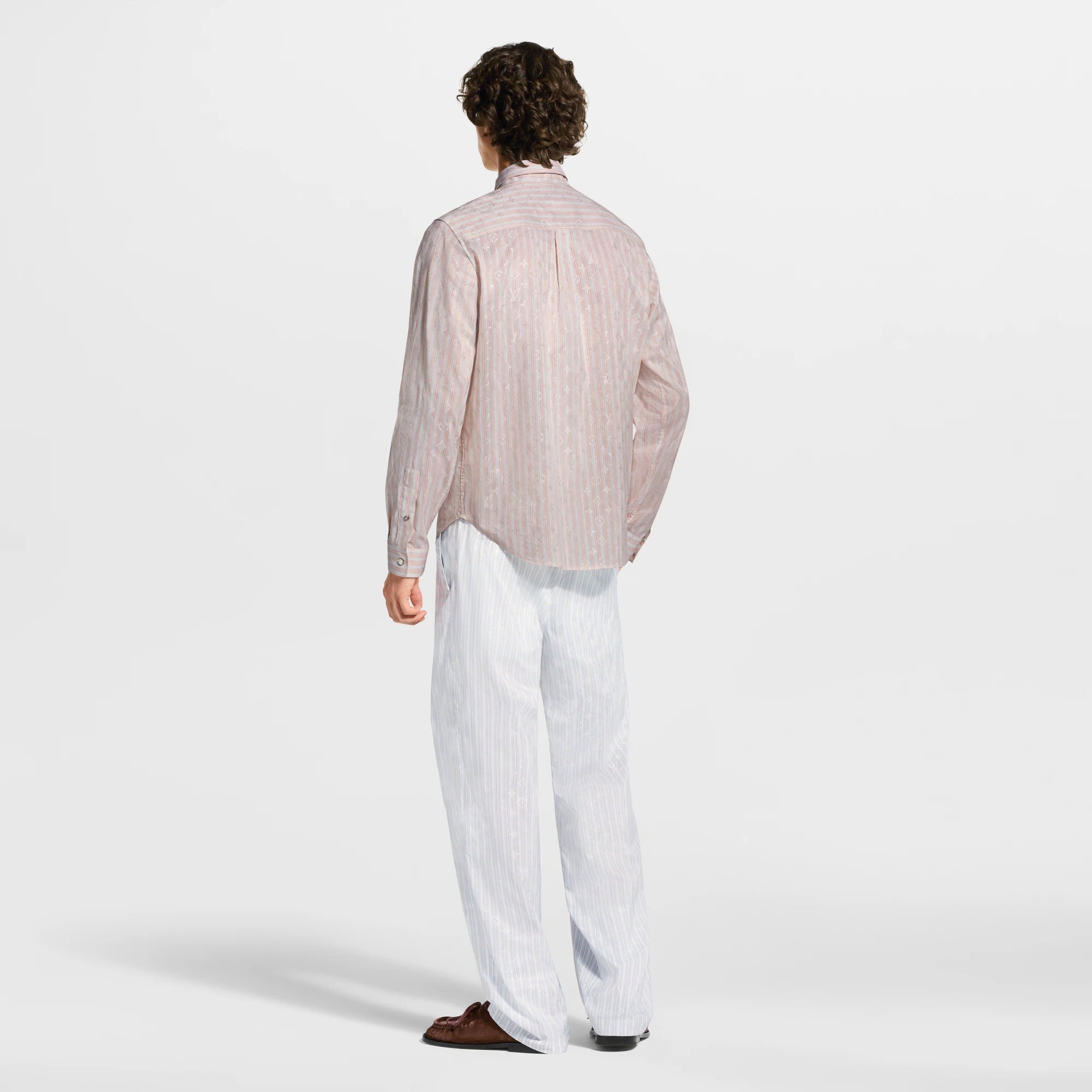 Monogram Striped Long-Sleeved Shirt