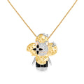 Vivienne Rat Pendant, 3 Golds, Lacquer, Diamonds & Colored Gemstones