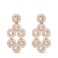 Galaxie Earrings, Rose Gold and Diamonds