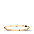 Empreinte Small Bangle, Yellow Gold
