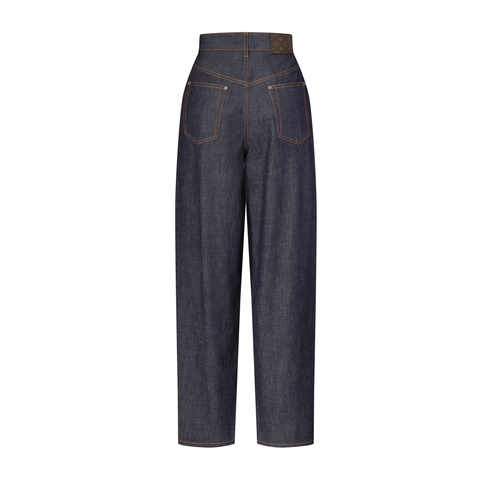 Wide-Cut Pleat Jeans