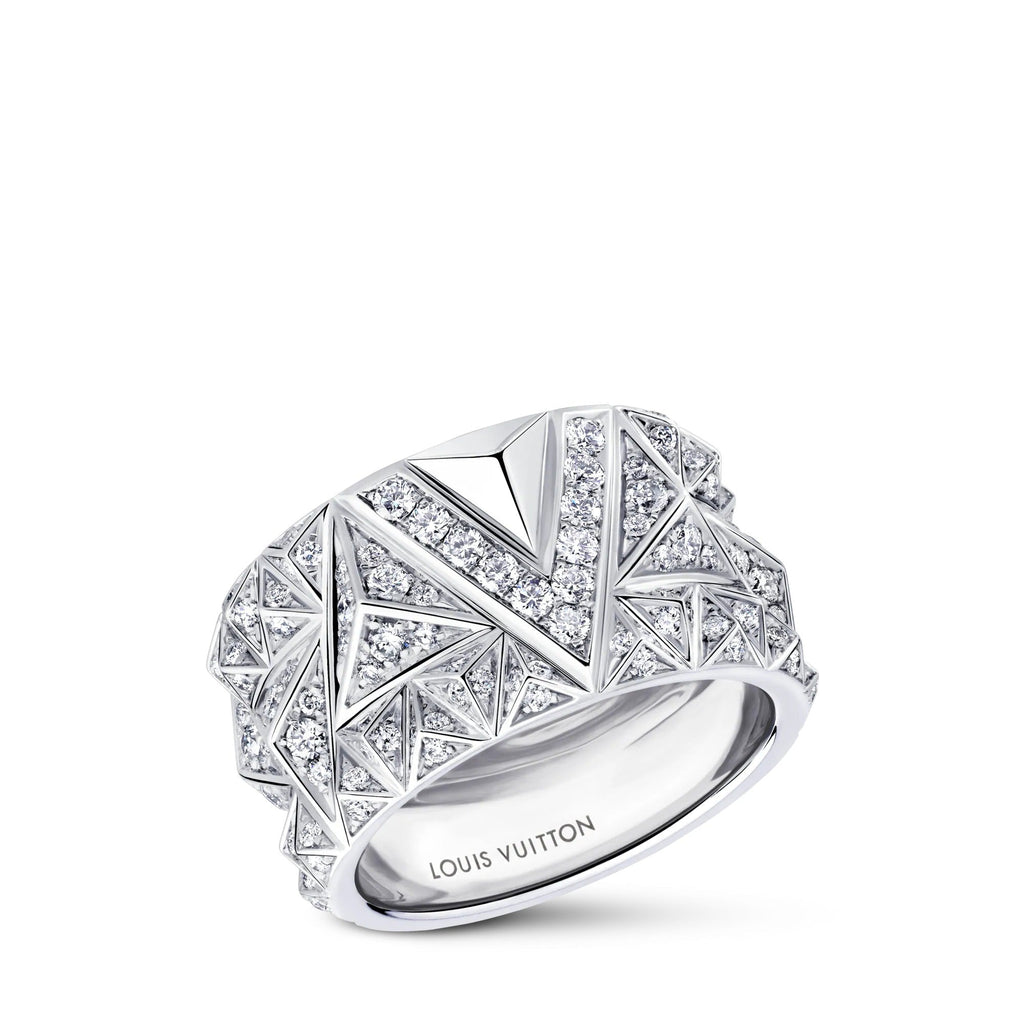 Pure V Ring, White Gold and Diamonds