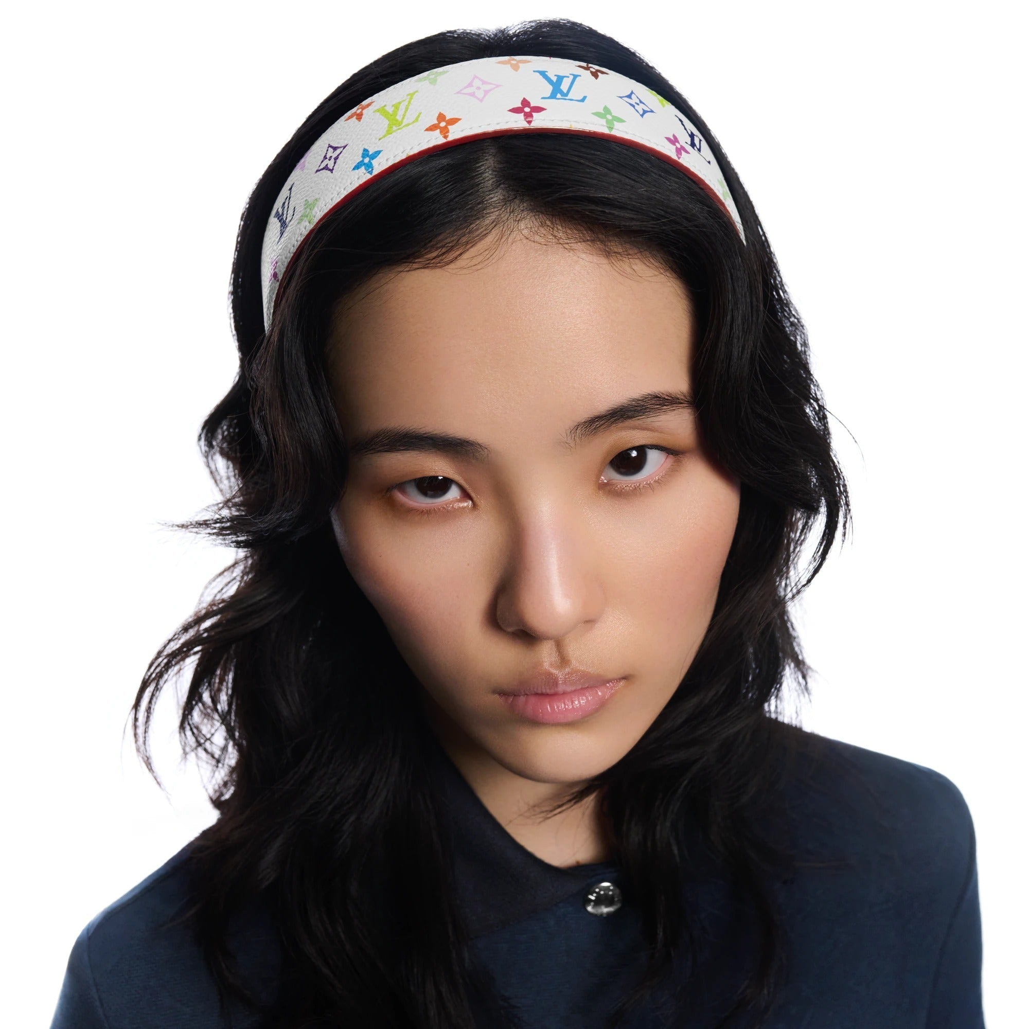 LV x TM Monogram Multicolor LV Outline Headband