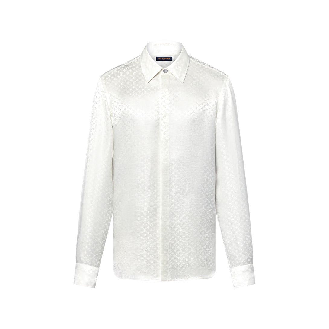 Mini Monogram Silk Evening Shirt