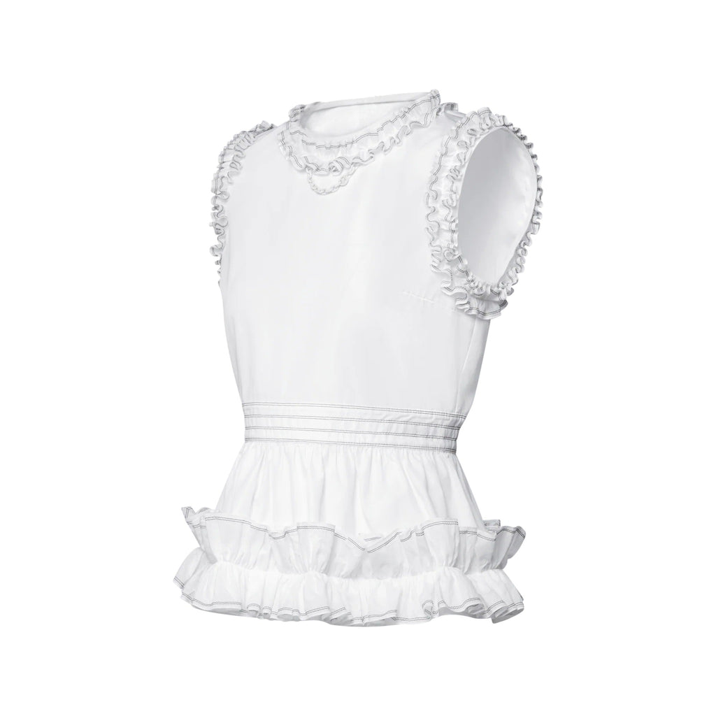 Ruffle Trim Top