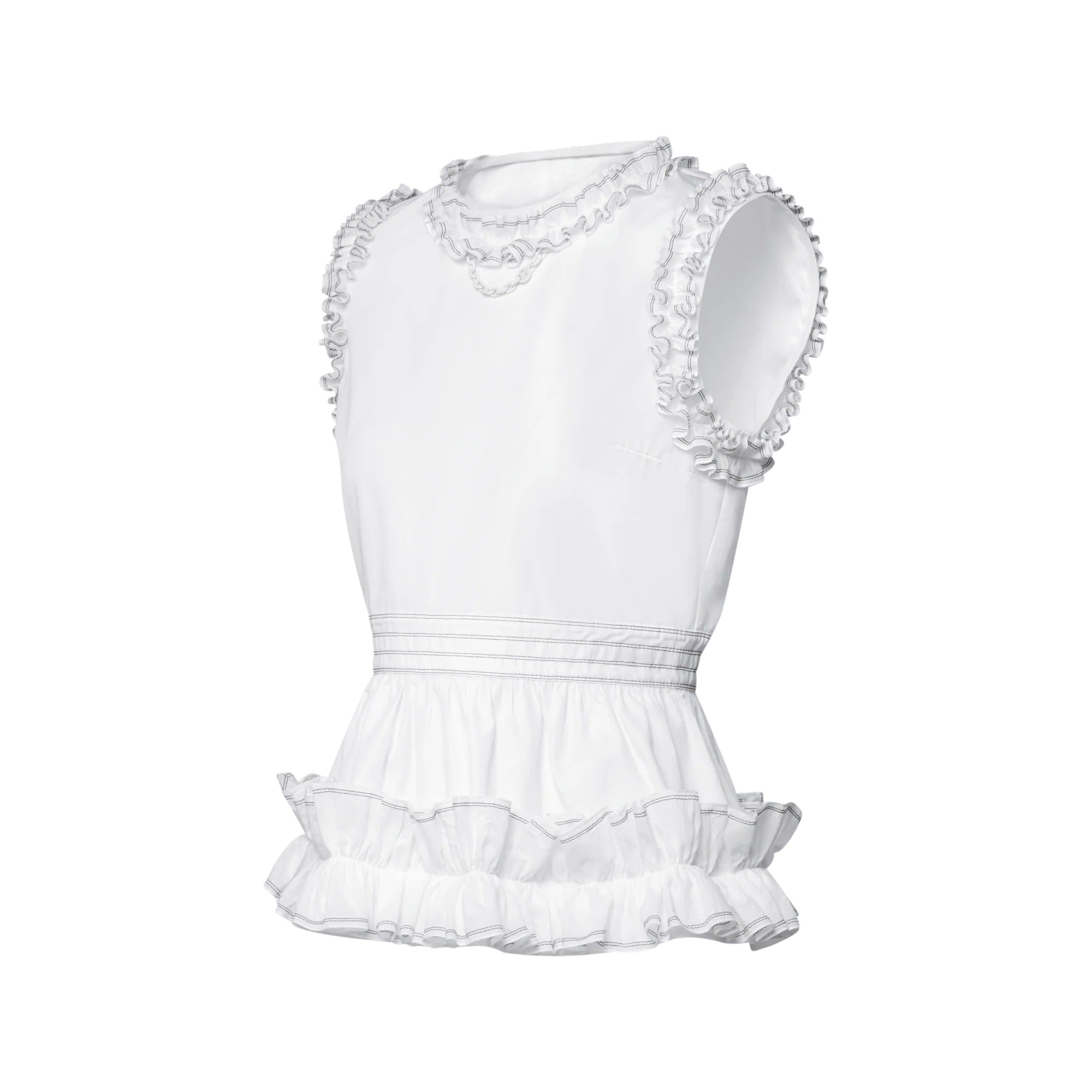 Ruffle Trim Top