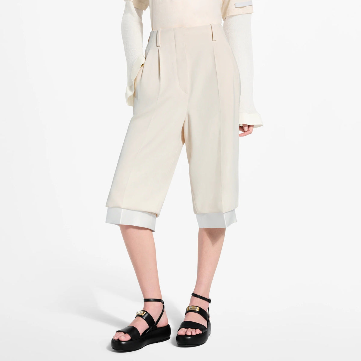 Layered Tailored Bermuda Shorts