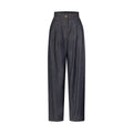 Wide-Cut Pleat Jeans