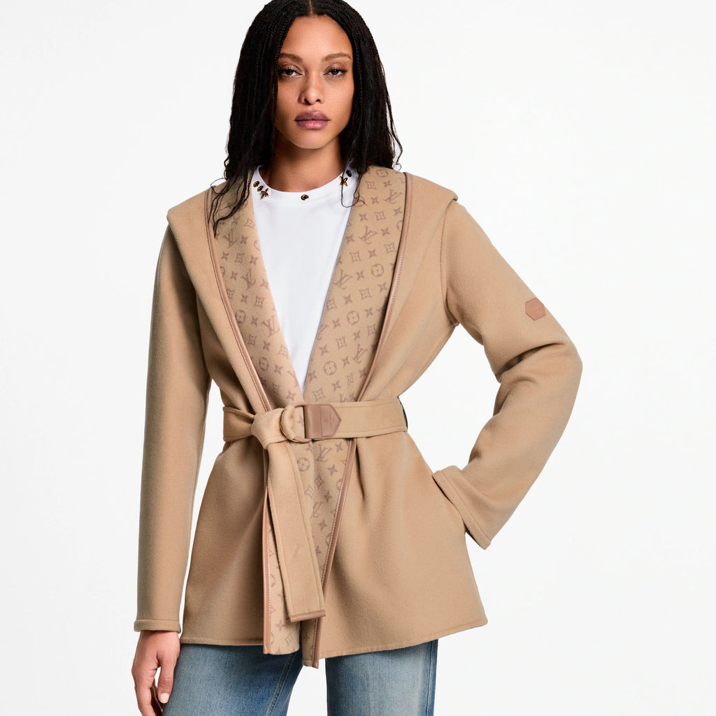 Belted Short Wrap Pea Coat