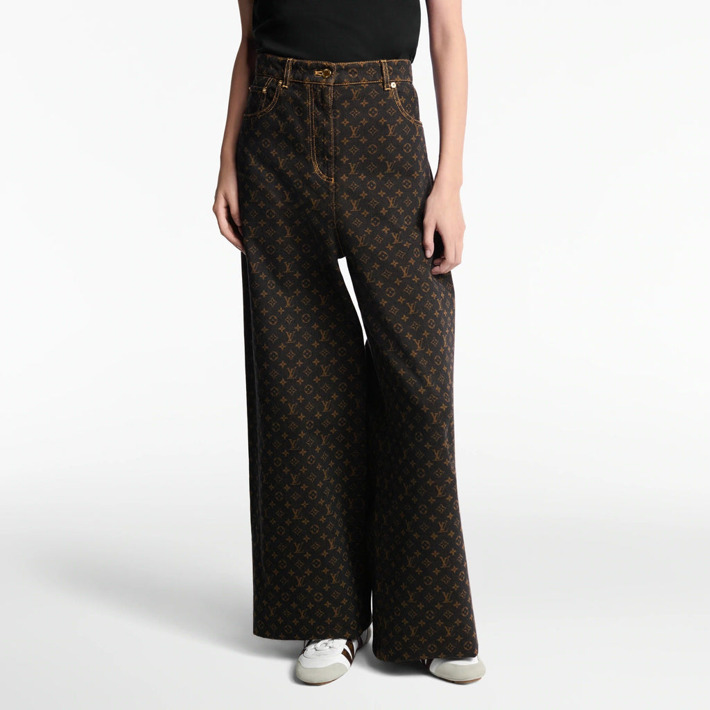 Monogram Straight-Cut Jeans